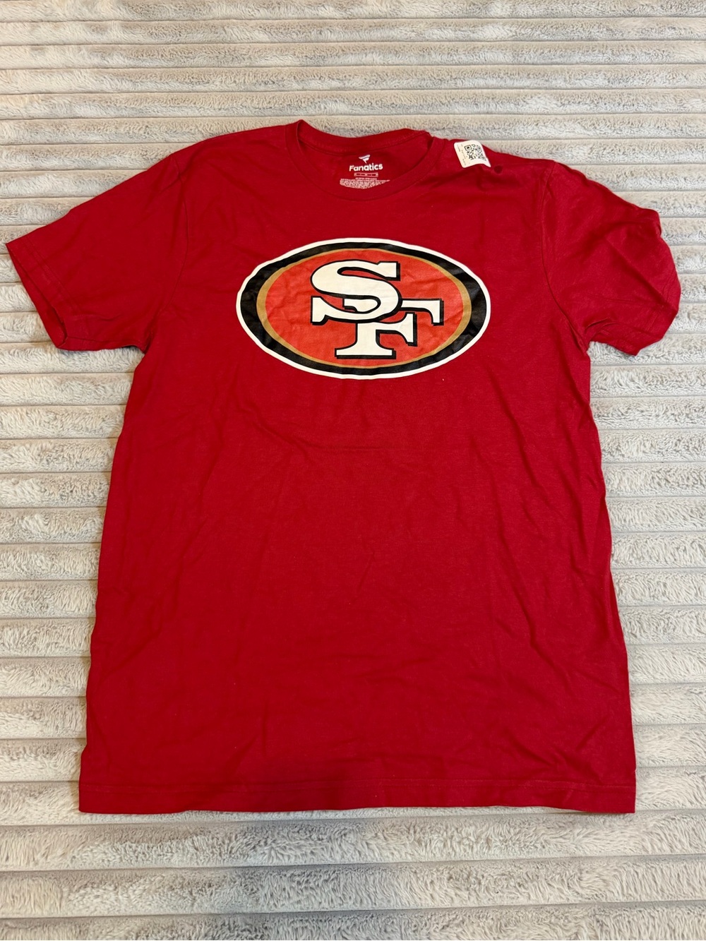 Fanatics Red San Francisco 49ers Logo Short Sleeve Tee - Men's